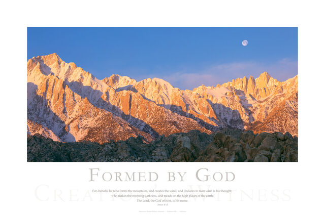 Formed by God print